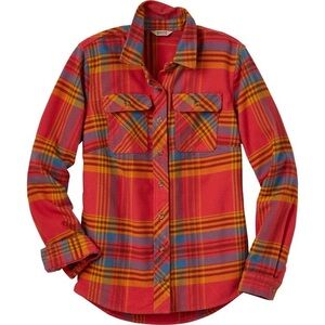 Duluth Trading Co Red Plaid Button Down Shirt